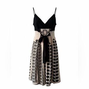 Vintage Black and Cream Dress